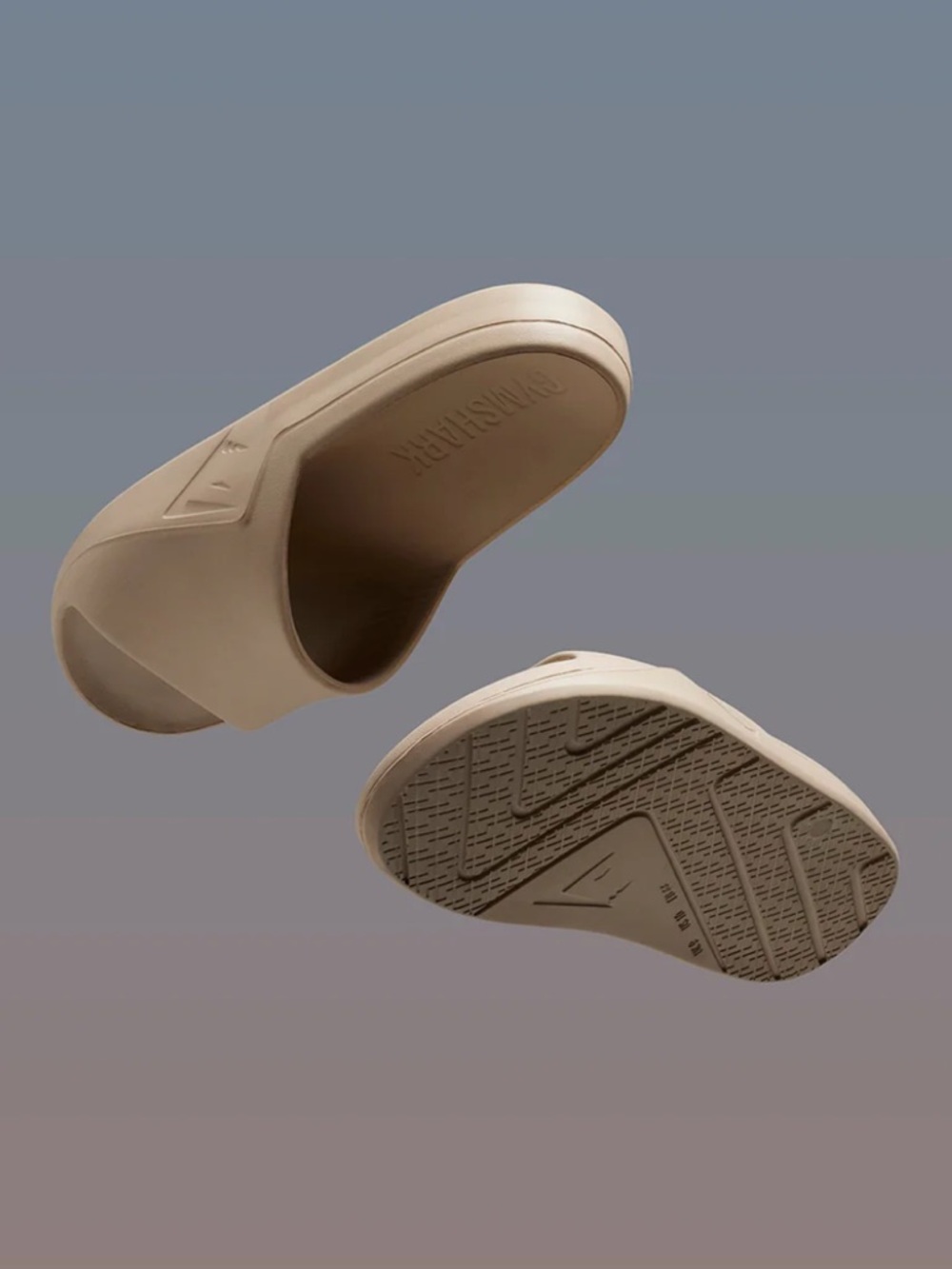 Gymshark Neutral Beige Slip-On Slides Women’s 8.5 or Mens 7 - Picture 3 of 6